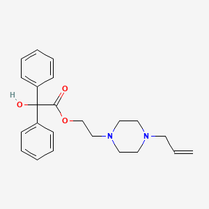 2-[4-(Prop-2-en-1-yl)piperazin-1-yl]ethyl hydroxy(diphenyl)acetate