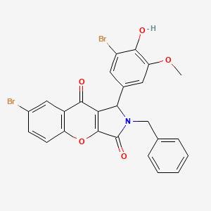 2-Benzyl-7-bromo-1-(3-bromo-4-hydroxy-5-methoxyphenyl)-1,2-dihydrochromeno[2,3-c]pyrrole-3,9-dione