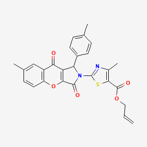 prop-2-en-1-yl 4-methyl-2-[7-methyl-1-(4-methylphenyl)-3,9-dioxo-3,9-dihydrochromeno[2,3-c]pyrrol-2(1H)-yl]-1,3-thiazole-5-carboxylate