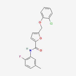 5-[(2-chlorophenoxy)methyl]-N-(2-fluoro-5-methylphenyl)furan-2-carboxamide