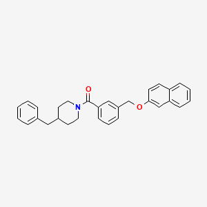 (4-Benzylpiperidin-1-yl){3-[(naphthalen-2-yloxy)methyl]phenyl}methanone