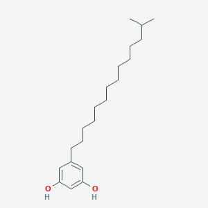 molecular formula C21H36O2 B115776 脂肪抑素 B CAS No. 144284-17-3