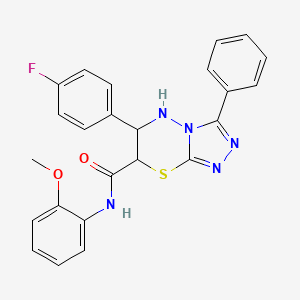 6-(4-fluorophenyl)-N-(2-methoxyphenyl)-3-phenyl-6,7-dihydro-5H-[1,2,4]triazolo[3,4-b][1,3,4]thiadiazine-7-carboxamide