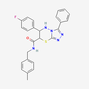 6-(4-fluorophenyl)-N-(4-methylbenzyl)-3-phenyl-6,7-dihydro-5H-[1,2,4]triazolo[3,4-b][1,3,4]thiadiazine-7-carboxamide