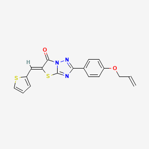 (5Z)-2-[4-(prop-2-en-1-yloxy)phenyl]-5-(thiophen-2-ylmethylidene)[1,3]thiazolo[3,2-b][1,2,4]triazol-6(5H)-one