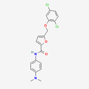 5-[(2,5-dichlorophenoxy)methyl]-N-[4-(dimethylamino)phenyl]furan-2-carboxamide