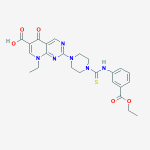 2-[4-({[3-(Ethoxycarbonyl)phenyl]amino}carbonothioyl)piperazin-1-yl]-8-ethyl-5-oxo-5,8-dihydropyrido[2,3-d]pyrimidine-6-carboxylic acid