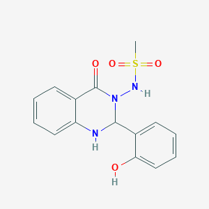 N-[2-(2-hydroxyphenyl)-4-oxo-1,4-dihydroquinazolin-3(2H)-yl]methanesulfonamide