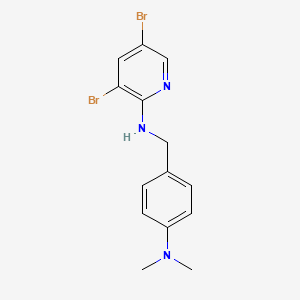 3,5-dibromo-N-[4-(dimethylamino)benzyl]pyridin-2-amine