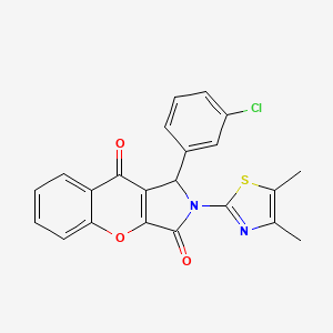 1-(3-Chlorophenyl)-2-(4,5-dimethyl-1,3-thiazol-2-yl)-1,2-dihydrochromeno[2,3-c]pyrrole-3,9-dione