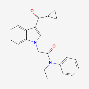 2-[3-(cyclopropylcarbonyl)-1H-indol-1-yl]-N-ethyl-N-phenylacetamide