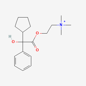 2-{[cyclopentyl(hydroxy)phenylacetyl]oxy}-N,N,N-trimethylethanaminium