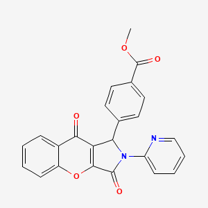 Methyl 4-(3,9-dioxo-2-(pyridin-2-yl)-1,2,3,9-tetrahydrochromeno[2,3-c]pyrrol-1-yl)benzoate