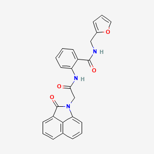 N-Furan-2-ylmethyl-2-[2-(2-oxo-2H-benzo[cd]indol-1-yl)-acetylamino]-benzamide