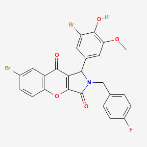 7-Bromo-1-(3-bromo-4-hydroxy-5-methoxyphenyl)-2-(4-fluorobenzyl)-1,2-dihydrochromeno[2,3-c]pyrrole-3,9-dione