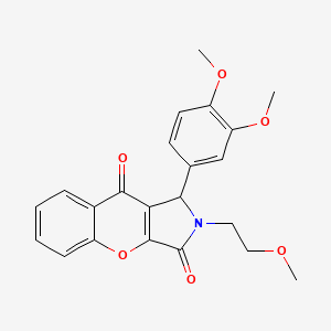 1-(3,4-dimethoxyphenyl)-2-(2-methoxyethyl)-1H-chromeno[2,3-c]pyrrole-3,9-dione