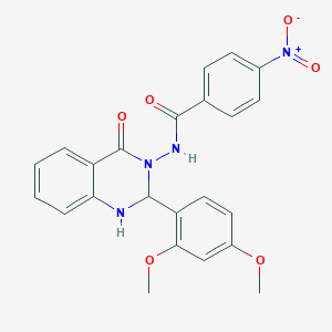 N-[2-(2,4-dimethoxyphenyl)-4-oxo-1,4-dihydroquinazolin-3(2H)-yl]-4-nitrobenzamide