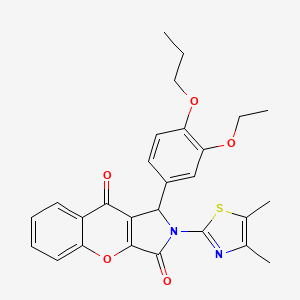 2-(4,5-Dimethyl-1,3-thiazol-2-yl)-1-(3-ethoxy-4-propoxyphenyl)-1,2-dihydrochromeno[2,3-c]pyrrole-3,9-dione