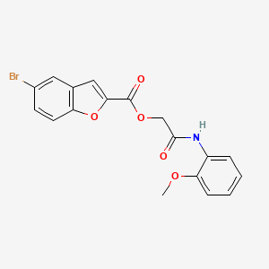 molecular formula C18H14BrNO5 B11577967 2-[(2-Methoxyphenyl)amino]-2-oxoethyl 5-bromo-1-benzofuran-2-carboxylate 