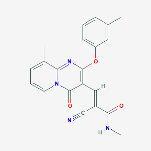 (2E)-2-cyano-N-methyl-3-[9-methyl-2-(3-methylphenoxy)-4-oxo-4H-pyrido[1,2-a]pyrimidin-3-yl]prop-2-enamide