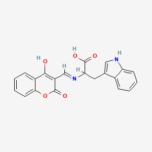 N-[(Z)-(2,4-dioxo-2H-chromen-3(4H)-ylidene)methyl]tryptophan