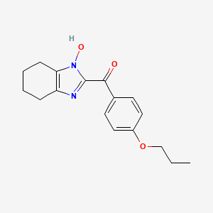 (1-hydroxy-4,5,6,7-tetrahydro-1H-benzimidazol-2-yl)(4-propoxyphenyl)methanone