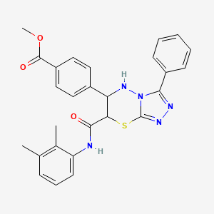 methyl 4-{7-[(2,3-dimethylphenyl)carbamoyl]-3-phenyl-6,7-dihydro-5H-[1,2,4]triazolo[3,4-b][1,3,4]thiadiazin-6-yl}benzoate