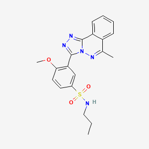 4-methoxy-3-(6-methyl[1,2,4]triazolo[3,4-a]phthalazin-3-yl)-N-propylbenzenesulfonamide