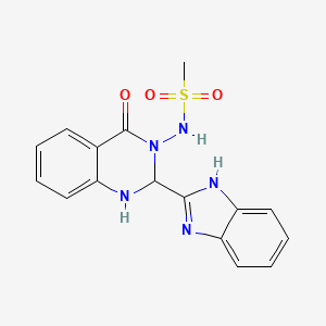 N-[2-(1H-benzimidazol-2-yl)-4-oxo-1,4-dihydroquinazolin-3(2H)-yl]methanesulfonamide