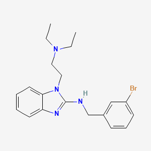 molecular formula C20H25BrN4 B11578141 N-(3-bromobenzyl)-1-[2-(diethylamino)ethyl]-1H-benzimidazol-2-amine 