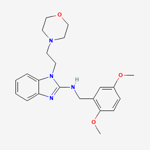 N-(2,5-dimethoxybenzyl)-1-[2-(morpholin-4-yl)ethyl]-1H-benzimidazol-2-amine