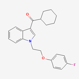 cyclohexyl{1-[2-(4-fluorophenoxy)ethyl]-1H-indol-3-yl}methanone