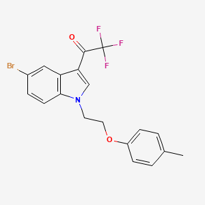 1-{5-bromo-1-[2-(4-methylphenoxy)ethyl]-1H-indol-3-yl}-2,2,2-trifluoroethanone