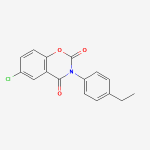 molecular formula C16H12ClNO3 B11578214 6-chloro-3-(4-ethylphenyl)-2H-1,3-benzoxazine-2,4(3H)-dione 