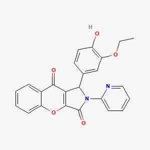 1-(3-Ethoxy-4-hydroxyphenyl)-2-(pyridin-2-yl)-1,2-dihydrochromeno[2,3-c]pyrrole-3,9-dione