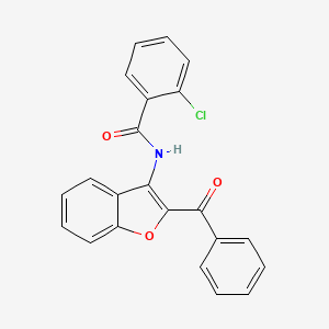 N-(2-benzoyl-1-benzofuran-3-yl)-2-chlorobenzamide