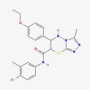 N-(4-bromo-3-methylphenyl)-6-(4-ethoxyphenyl)-3-methyl-6,7-dihydro-5H-[1,2,4]triazolo[3,4-b][1,3,4]thiadiazine-7-carboxamide