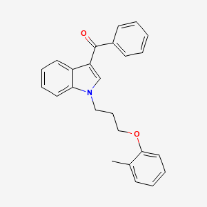 {1-[3-(2-methylphenoxy)propyl]-1H-indol-3-yl}(phenyl)methanone