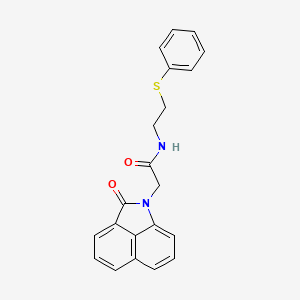 2-(2-oxobenzo[cd]indol-1(2H)-yl)-N-[2-(phenylsulfanyl)ethyl]acetamide