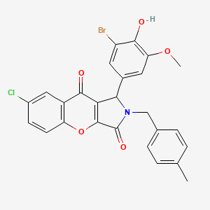 1-(3-Bromo-4-hydroxy-5-methoxyphenyl)-7-chloro-2-(4-methylbenzyl)-1,2-dihydrochromeno[2,3-c]pyrrole-3,9-dione