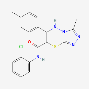 N-(2-chlorophenyl)-3-methyl-6-(4-methylphenyl)-6,7-dihydro-5H-[1,2,4]triazolo[3,4-b][1,3,4]thiadiazine-7-carboxamide