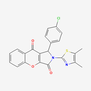 1-(4-Chlorophenyl)-2-(4,5-dimethyl-1,3-thiazol-2-yl)-1,2-dihydrochromeno[2,3-c]pyrrole-3,9-dione