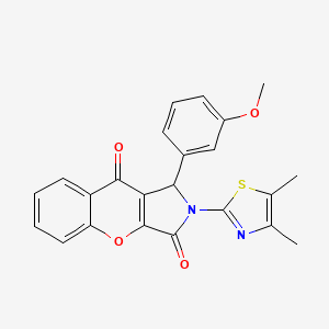 2-(4,5-Dimethyl-1,3-thiazol-2-yl)-1-(3-methoxyphenyl)-1,2-dihydrochromeno[2,3-c]pyrrole-3,9-dione