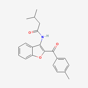 3-methyl-N-[2-(4-methylbenzoyl)-1-benzofuran-3-yl]butanamide