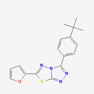 3-(4-Tert-butylphenyl)-6-(furan-2-yl)-[1,2,4]triazolo[3,4-b][1,3,4]thiadiazole