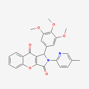 2-(5-Methylpyridin-2-yl)-1-(3,4,5-trimethoxyphenyl)-1,2-dihydrochromeno[2,3-c]pyrrole-3,9-dione