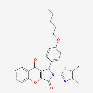 2-(4,5-Dimethyl-1,3-thiazol-2-yl)-1-[4-(pentyloxy)phenyl]-1,2-dihydrochromeno[2,3-c]pyrrole-3,9-dione