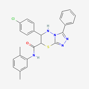 6-(4-chlorophenyl)-N-(2,5-dimethylphenyl)-3-phenyl-6,7-dihydro-5H-[1,2,4]triazolo[3,4-b][1,3,4]thiadiazine-7-carboxamide