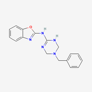 N-(5-benzyl-1,4,5,6-tetrahydro-1,3,5-triazin-2-yl)-1,3-benzoxazol-2-amine