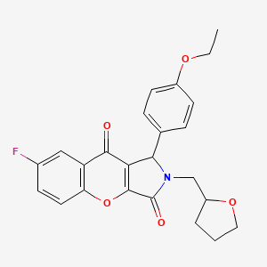 1-(4-Ethoxyphenyl)-7-fluoro-2-(tetrahydrofuran-2-ylmethyl)-1,2-dihydrochromeno[2,3-c]pyrrole-3,9-dione